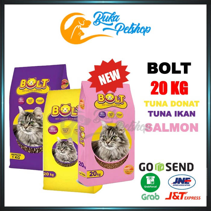 BOLT Cat 20kg Makanan Kucing Bolt GOJEK - GRAB