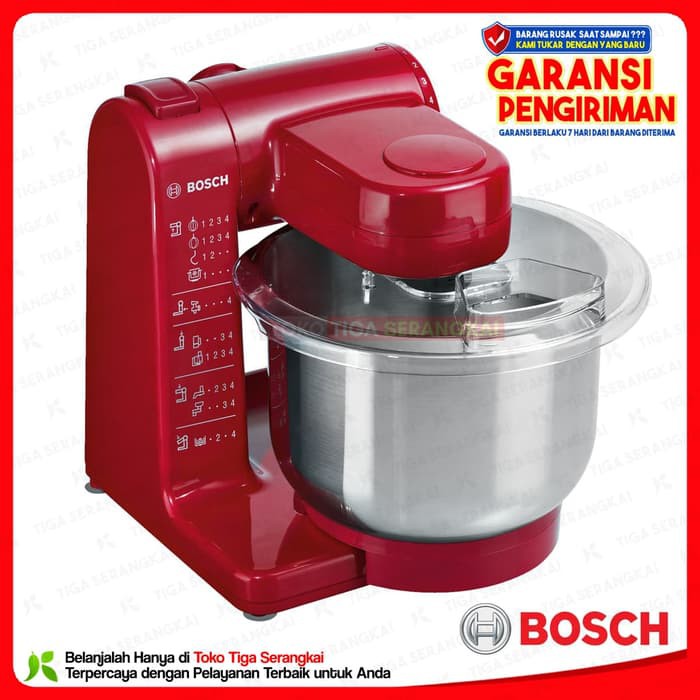 Bosch Stand Mixer Kitchen Machine Mum44r1 3 9 Liter Shopee Indonesia