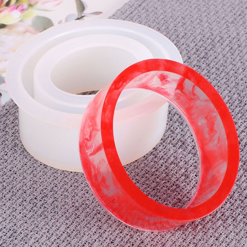 SIY  2Pcs Open Cuff Silicone Mold Jewelry Making Wide Bracelet Bangle jewelry Tools