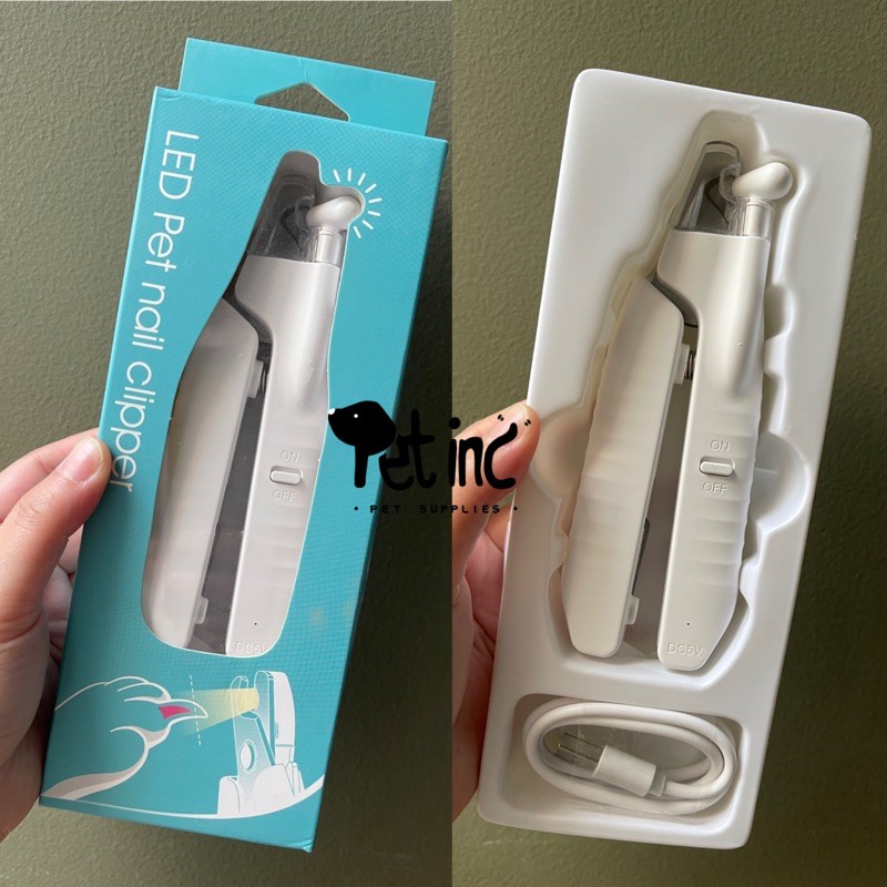 HOLYTACHI LED NAIL TRIMMER FOR SAFETY NAIL CUT WITH USB CHARGING