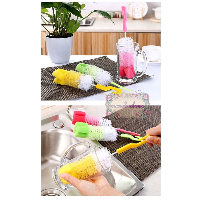 RT73 SIKAT SPONS SPONGE PEMBERSIH PENCUCI BOTOL GELAS CANGKIR TUMBLER SUSU HIGIENIS ANTI BAKTERI SB3451