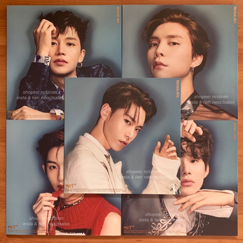 nct 127 – regulate album only + thanks to; taeil johnny doyoung jungwoo winwin