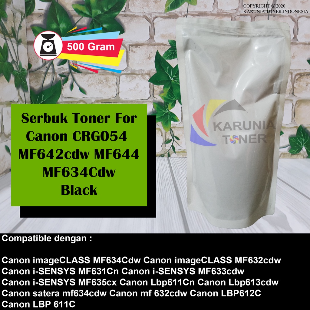 Serbuk Toner For Printer Canon CRG054 CRG 054 MF642cdw Mf644cdw MF642 Color 500 Gram