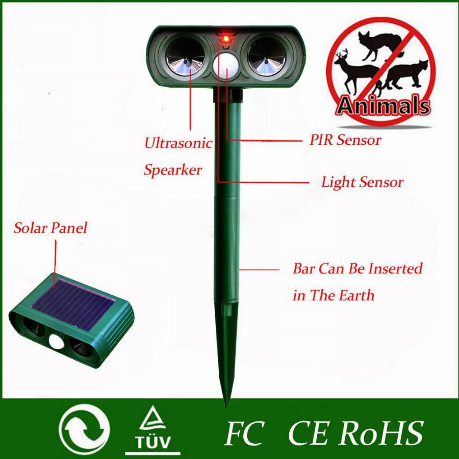 Ultrasonic Pengusir Binatang Tenaga Solar