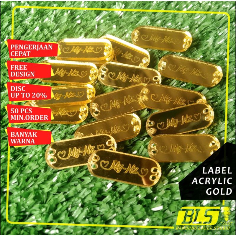 

Label Hijab Akrilik 2mm Label Gamis Label Baju Label Costume