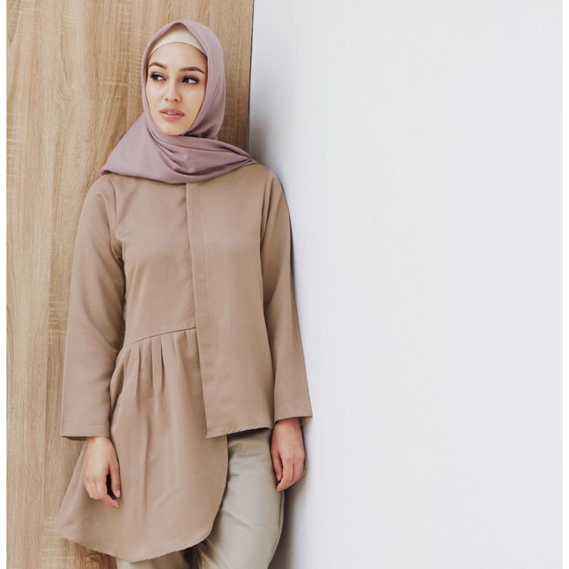 DUMA BLOUSE (L) VANILLA HIJAB  | PAKAIAN WANITA | ATASAN MUSLIM | PRELOVED