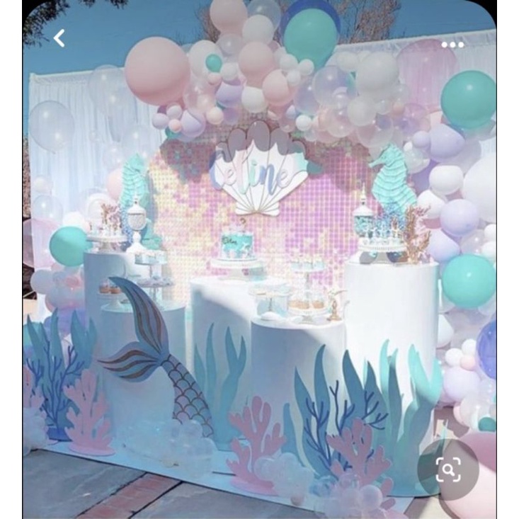 aksesoris ultah tema Mermaid