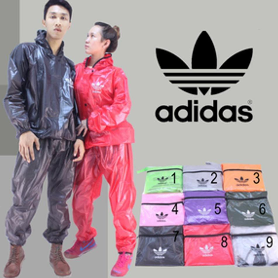 Cuci Gudang Grosir Jas Hujan Setelan/Jaket Sauna/Jas Hujan Motor Nike Reebok Adidas ..,