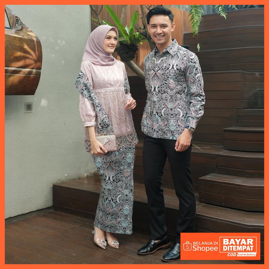 Maura Couple - Sania Ruffle Batik Couple ori Ndoro jowi DNT Garansi Termurah Shopee - YASMINE COUPLE