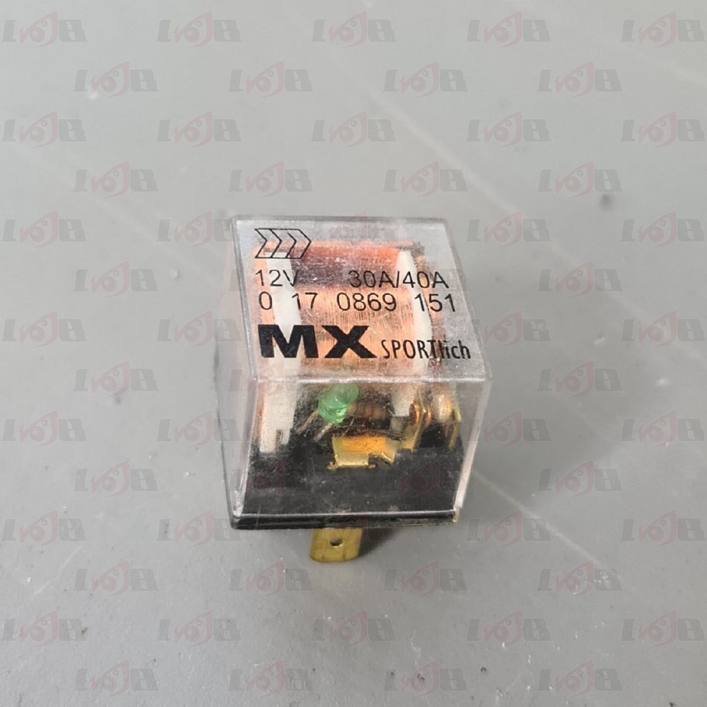 Relay MX Kaki 4 12v 30/40a Rellay Empat Pin For Klakson Alarm Lampu