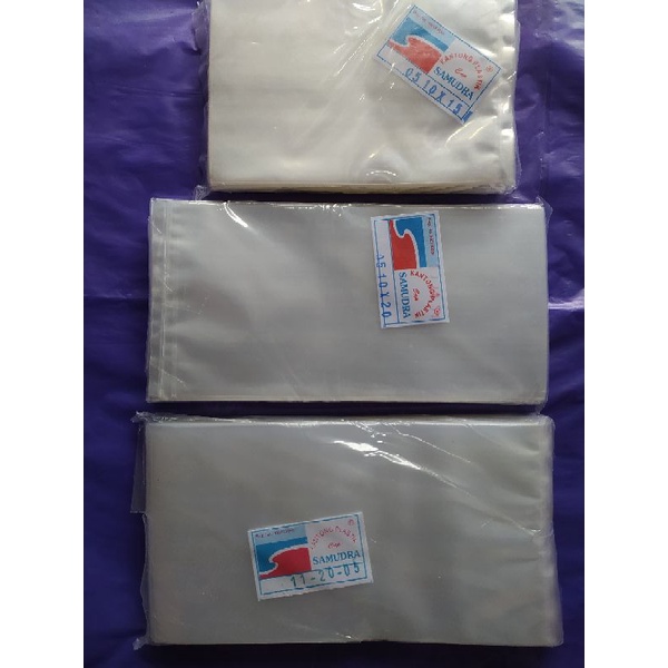 Plastik PP Bening Samudra / Plastik Keripik Tebal 05 /06 Uk. 10x15 10x20 11x20
