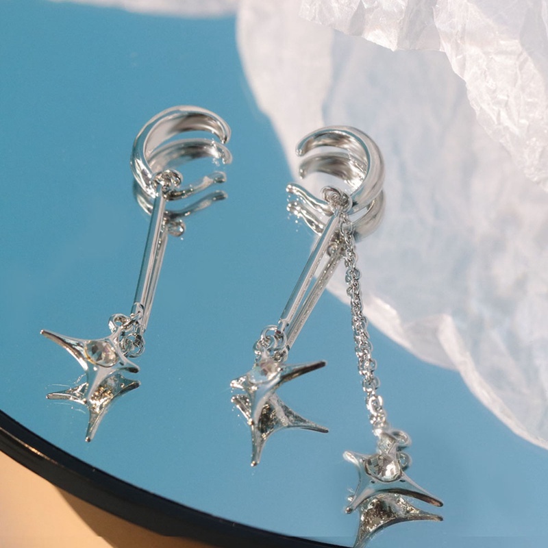 Fancyqube Anting Tusuk Sterling Silver 925 Desain Bintang Hias Zircon Aaa Untuk Wanita
