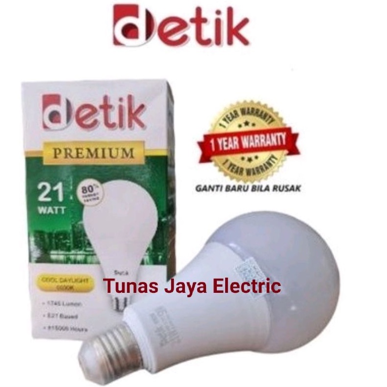 DETIK Bohlam Lampu 21 Watt PREMIUM Standar SNI