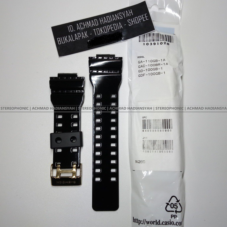 Strap Original GShock GA100GB GDF 100GB Tali Jam GA110GB-1A Strap GA120 Strap G8900 Strap G8900-1