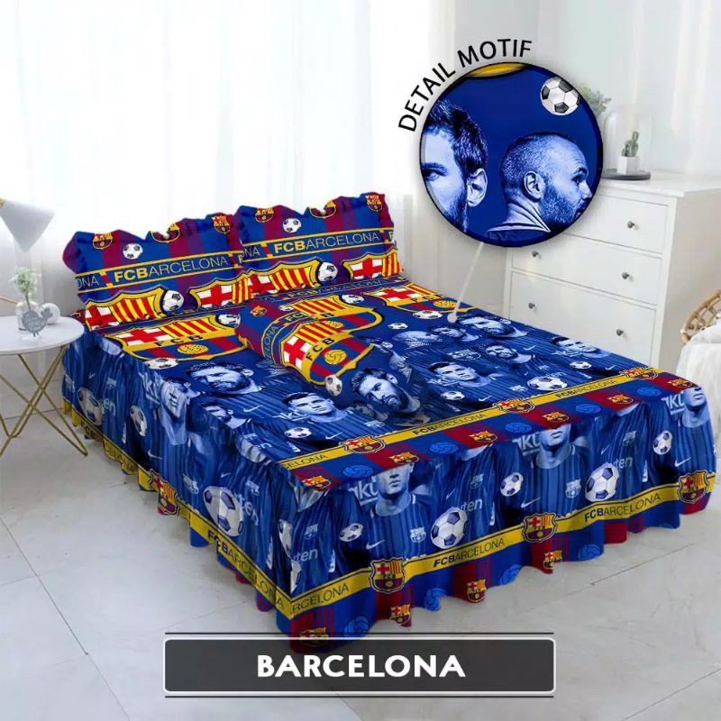 Monalisa - Sprei Rumbai King 180 motif Bola Barca