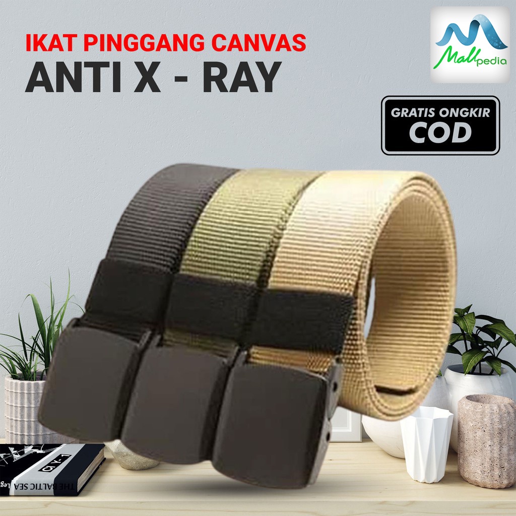 SPro1 Ikat Pinggang Anti Xray Pria Canvas Kanvas Panjang Sabuk Pria Outdoor Plastik Tactical Belt  Panjang MPRO1