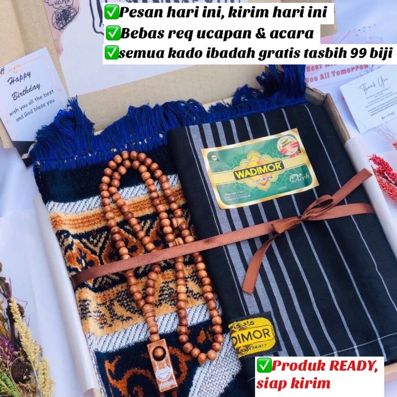 HAMPERS SARUNG SAJADAH BLUDRU/ Hampers Hadiah wisuda kado wedding pernikahan gift box parcel termurah hampers ulang tahun kado murah hari kasih sayang cinta romantis pink valentine day anniversary anniv ldr jumatan