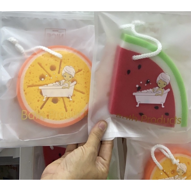 Fruit Sponge / Spon Buah / Spons Mandi Spon Cuci Piring Bentuk Buah