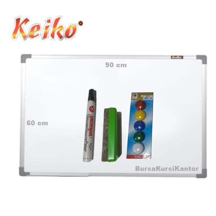 

MURAH WHITEBOARD GANTUNG 60X90 SPIDOL HITAM+MAGNET+HAPUSAN