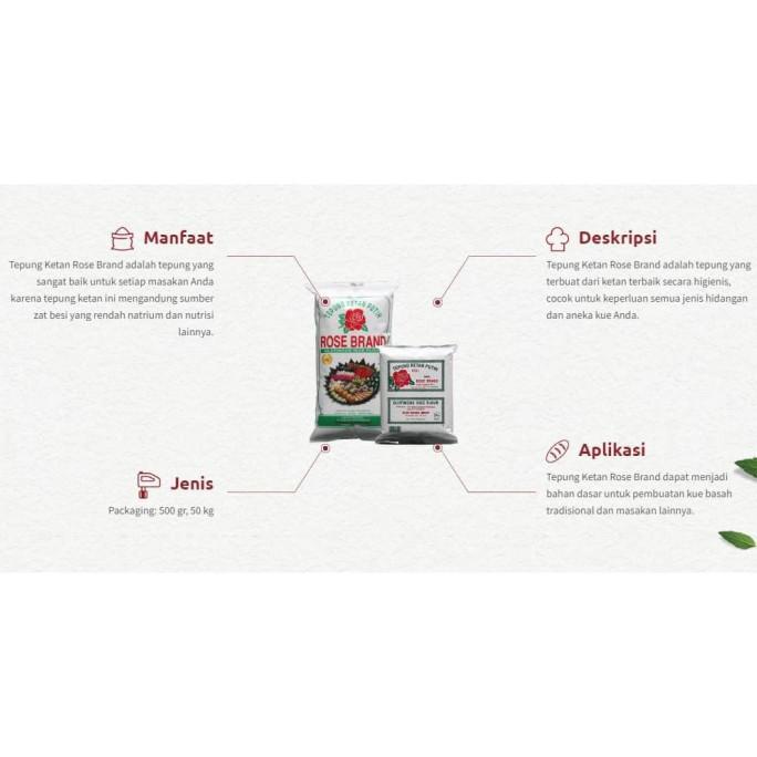 

Diskon Tepung Ketan Putih Murni Rose Brand 500 gram Diskon