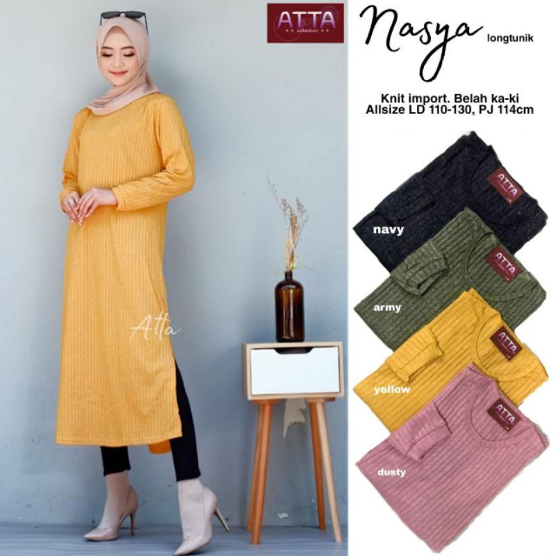 Almira Tunik - Tunik Knit Rajut LD104+ / Nasya Tunik / R.10 -  279-6156