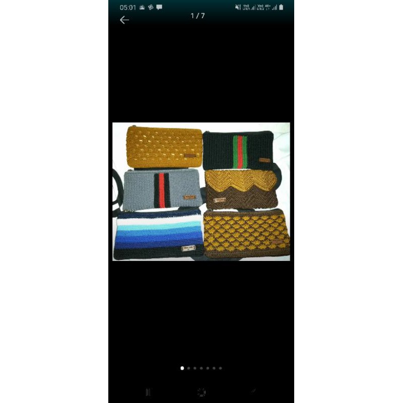 tas dan dompet rajut