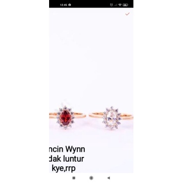 Cincin wynn titanium,tdak luntur,ada kode wynn didalm cincin,kusam sikat pake odol,aman dipake mandi