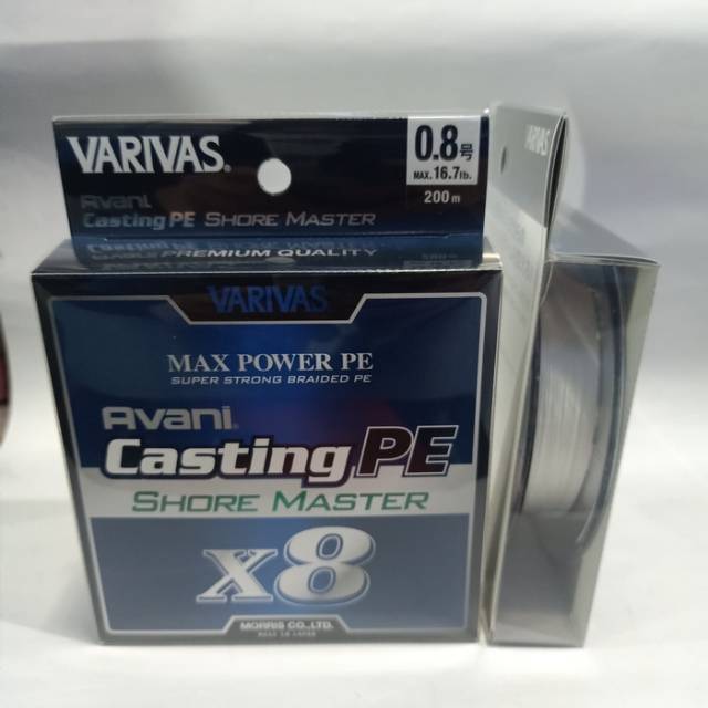 Senar PE VARIVAS AVANI CASTING SHORE MASTER PE 0.8 X8 200M