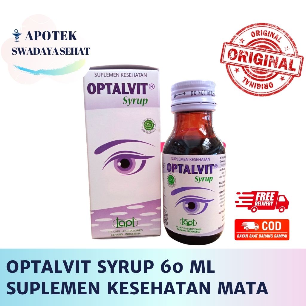 OPTALVIT SYRUP 60 ML - Vitamin Suplemen Nutrisi Mata Sirup Botol