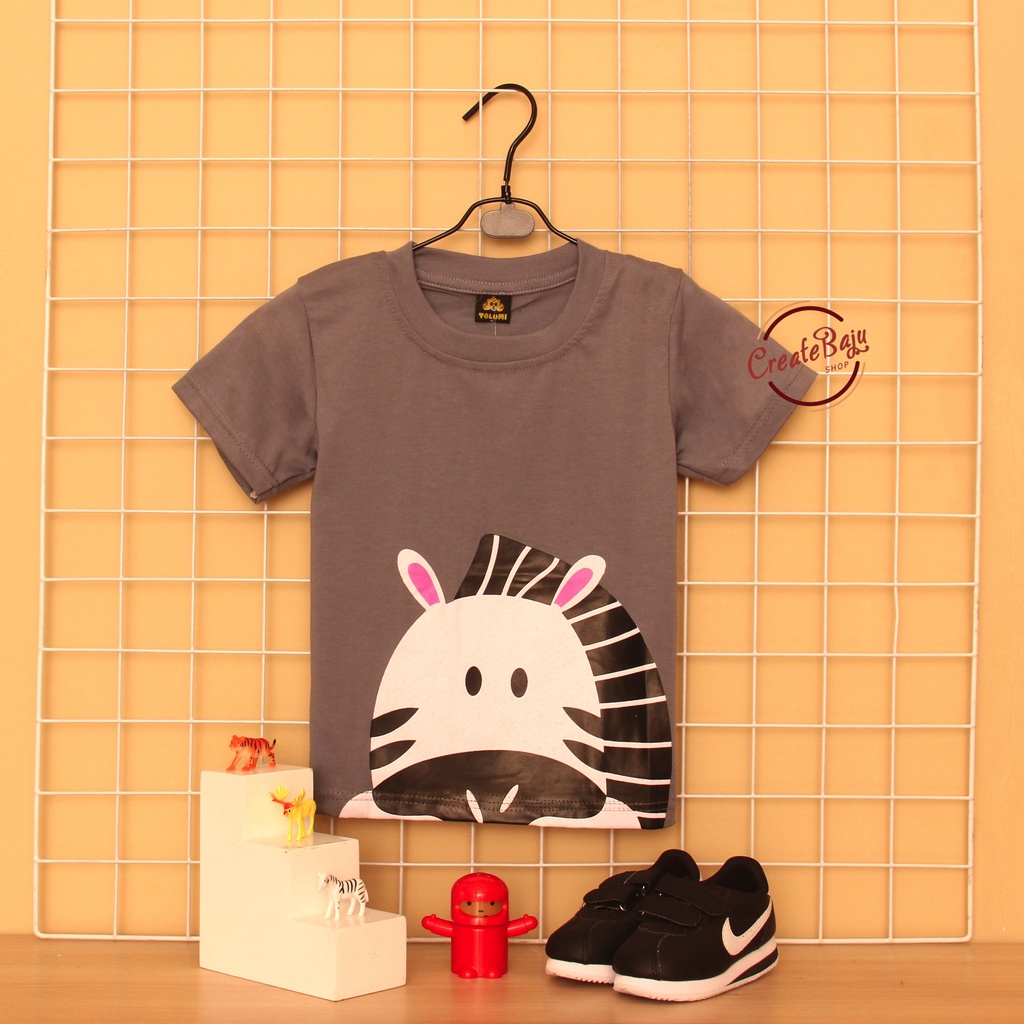 KAOS ANAK LAKI ZEBRA 1-7 TAHUN BAJU ATASAN ANAK LAKI FASHION TERMURAH BAHAN KATUN