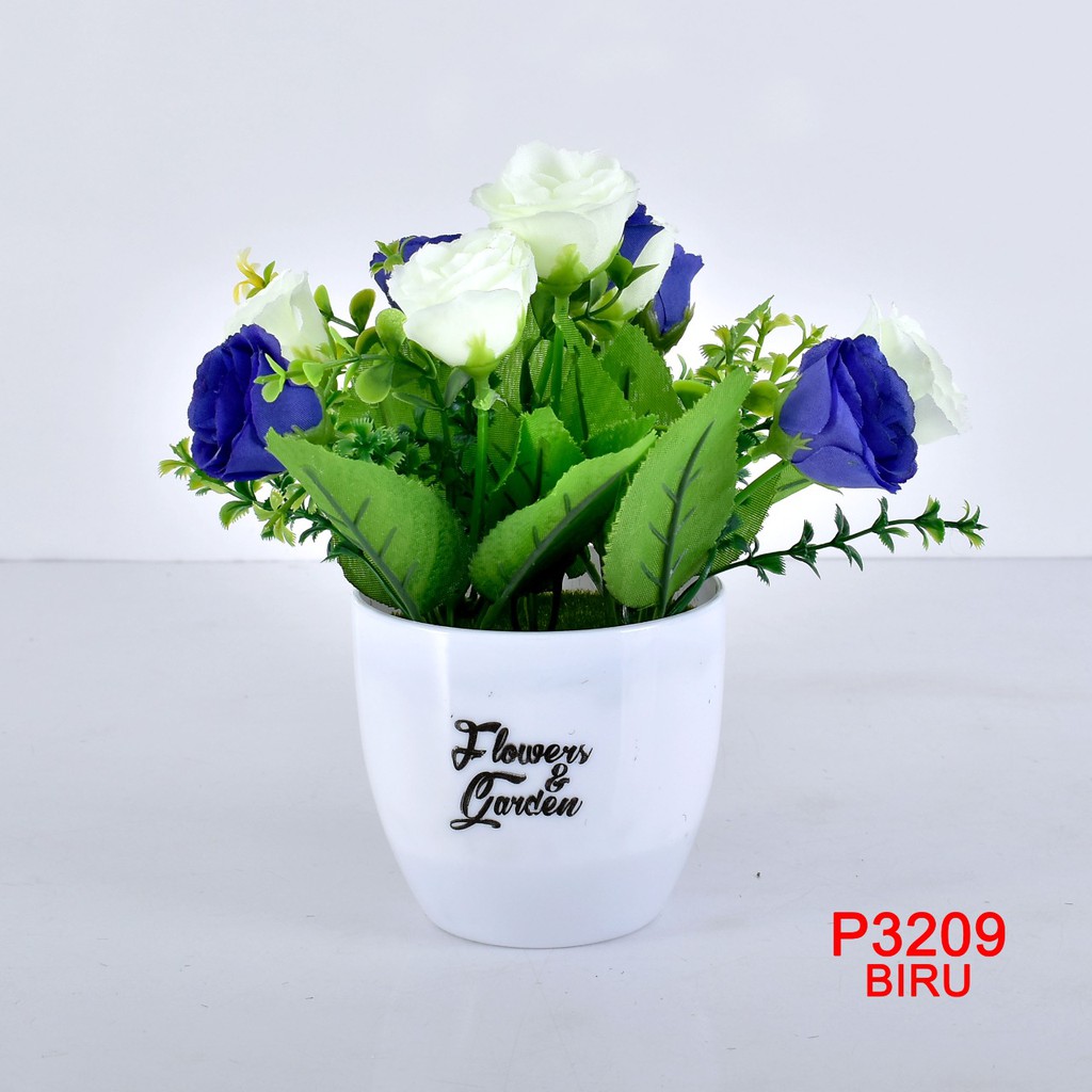 COD/ HMPU TANAMAN BUNGA HIAS POT TANAMAN HIAS DEKORASI RUMAH DAN BUNGA PLASTIK P3209-3