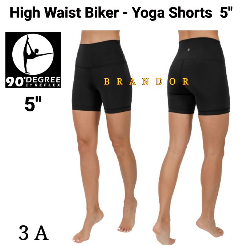 DGSHBLACK - WOMEN HIGH WAIST BIKER 3&quot; 5&quot; 7&quot; 9&quot; - YOGA PANTS By DEGREE