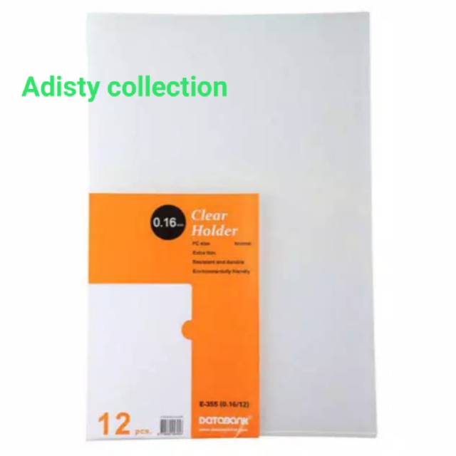 

Map L/Clear Sleeve A4 0.16mm Databank