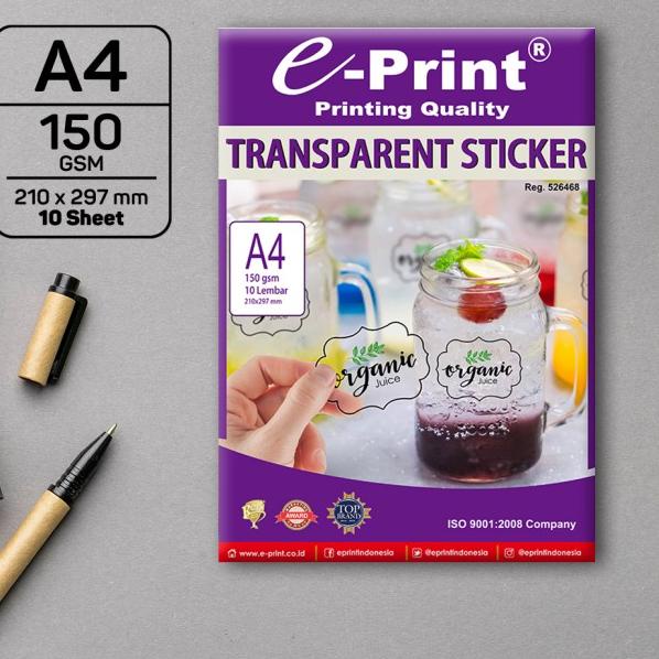 

Kertas Foto e-Print Transparent Stiker