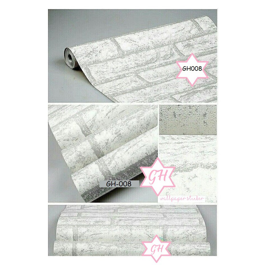 Wallpaper Dinding 3D - Wallstiker Aesthetic Stiker Dinding Kamar Tidur Ukuran 45Cm X10M GH-GH008