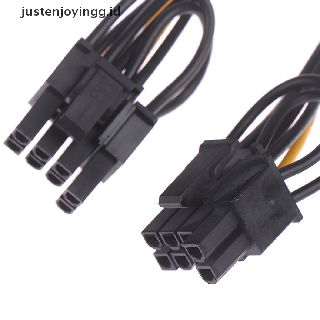 / / Justenjoyingg.id / 15pin Kabel Power SATA Male to 8pin Panjang 20cm Untuk Kartu Grafis PCI-E 6 + 2