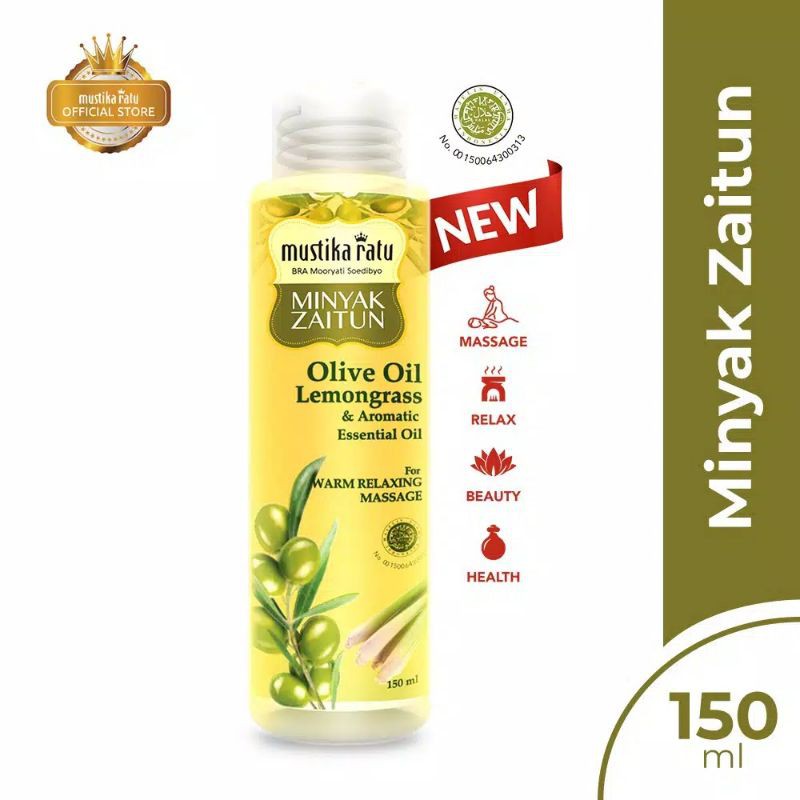 Mustika Ratu Minyak Zaitun Olive Oil Lemongrass