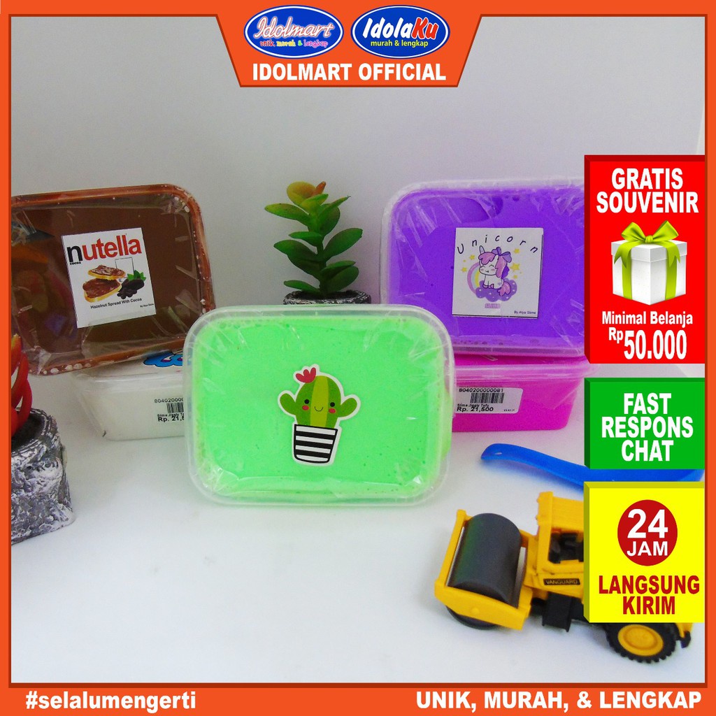 IDOLAKU Slime Tofu 500cc/Tofu Slime/Slime Jiggly/Slime Murah/Slime Promo/Slime BerSNI