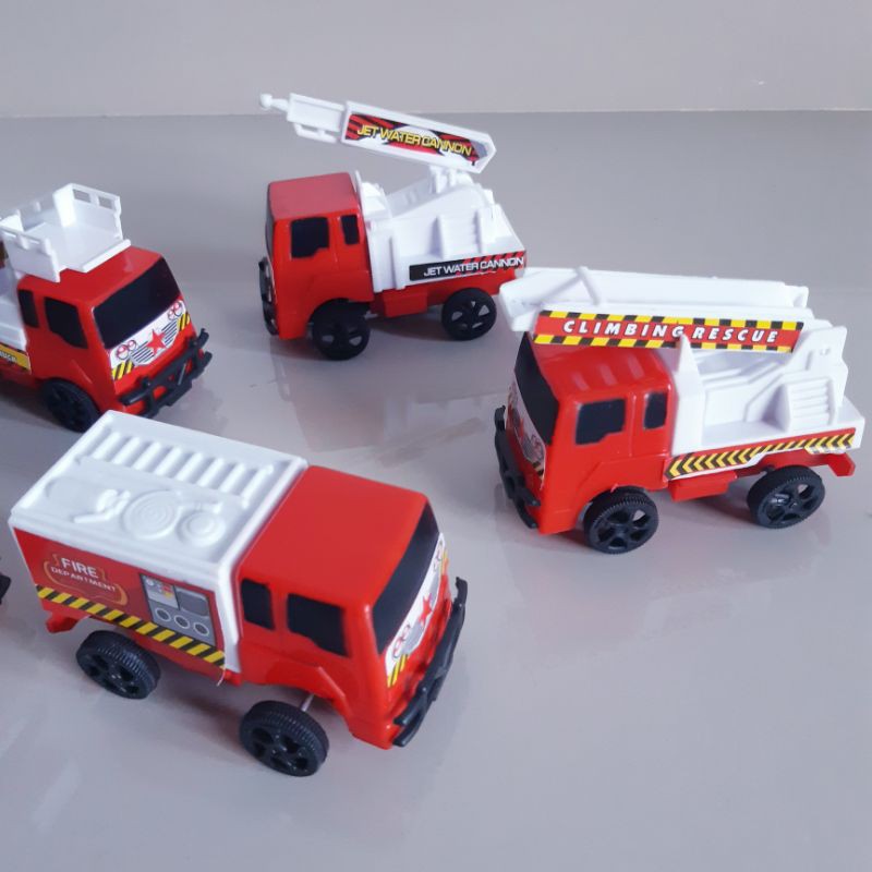 Mainan Set Mobil Pemadam Kebakaran - Fire Truk Car Anak Edukasi Damkar
