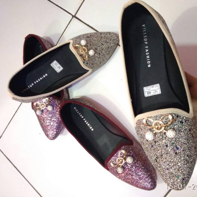 Flatshoes SPANSUS wanita bling-bling