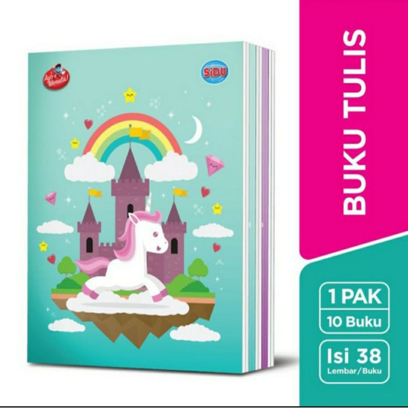 

Buku tulis SIDU 38 lembar (10 buku)