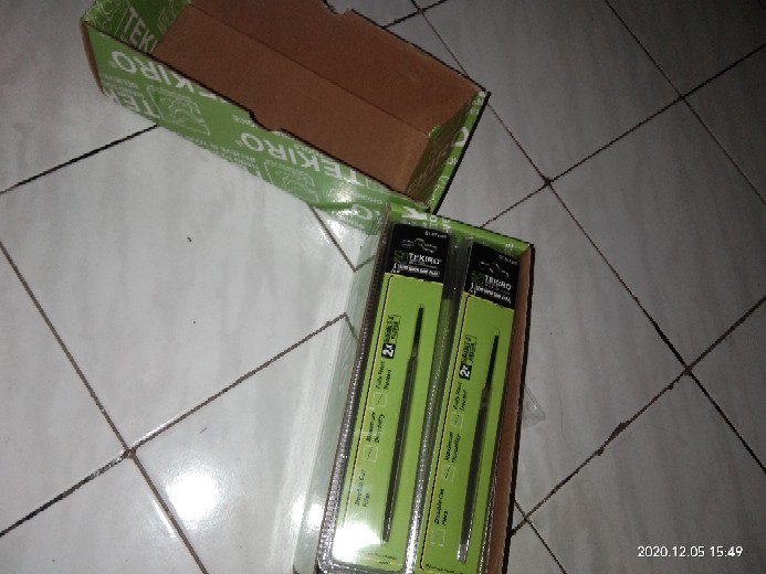 Tekiro Kikir Gergaji Kayu Segitiga 4 Inch - Slim Taper Files