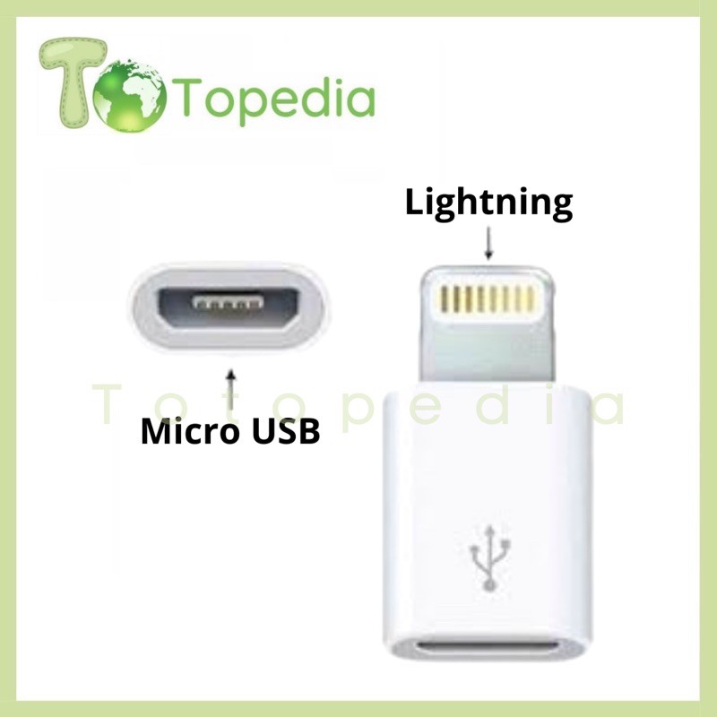 OTG Converter Lightning iphone Konektor Micro USB V8 to