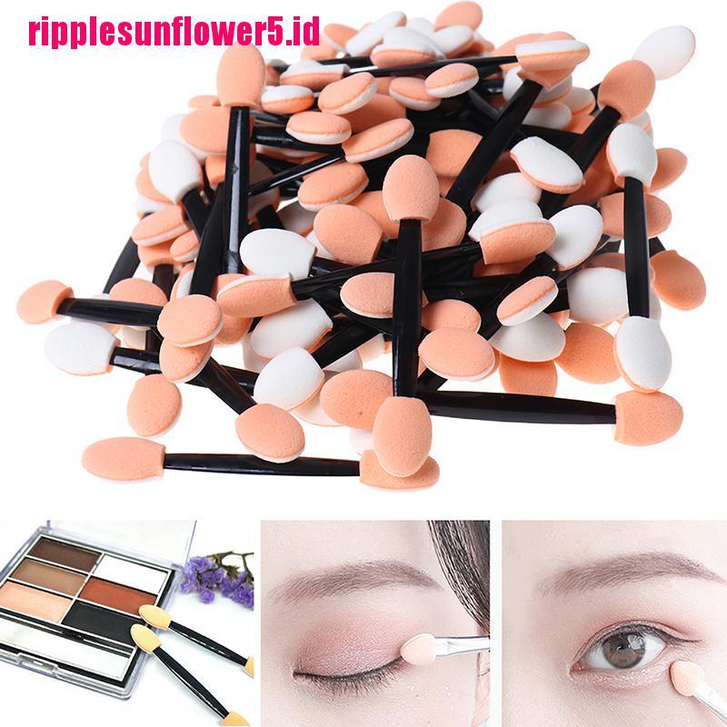 100pcs Brush Eyeshadow Kepala Ganda Sekali Pakai