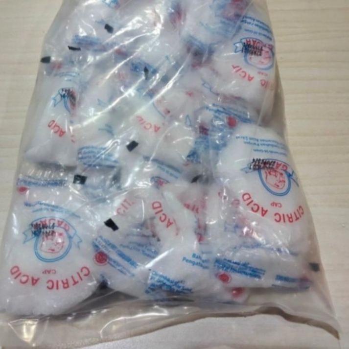 

Langsung Order Citric acid cap gajah 10 bungkus @ 50gr asam citrun , pemutih pembersih pakaian SJ`