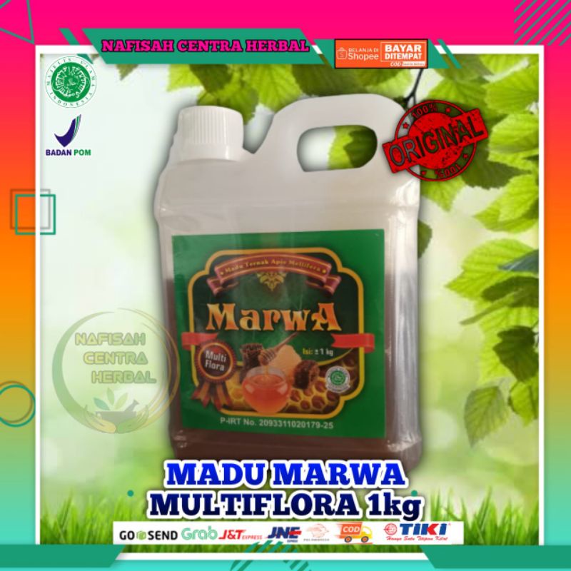 

Madu Marwa Multiflora 1kg | Madu Murni Asli Multiflora