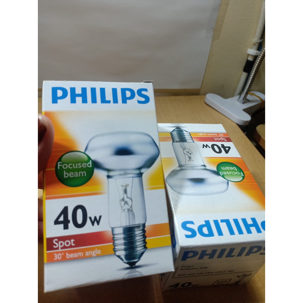 LAMPU PENGHANGAT MAKANAN 40 WATT PHILIPS SPOT / PHILIPS SPOT 40 WATT