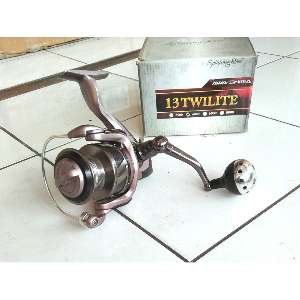 Reel Spinning  Awashima Twilite 4000 Power Handle