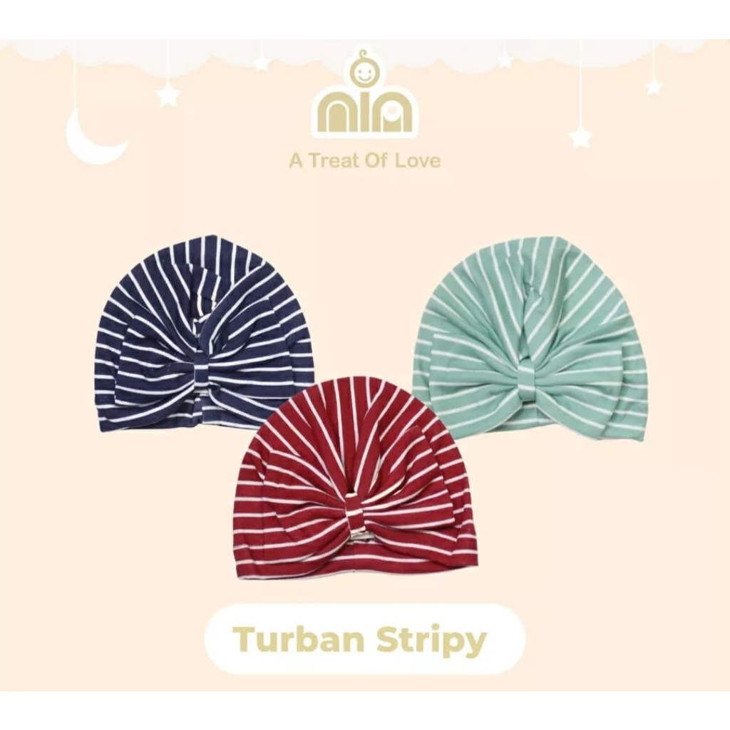 promo sale TURBAN VINATA STRIPY - TURBAN BABY VINATA - TURBAN BABY VINATA MOTIF STRIPY LUCU