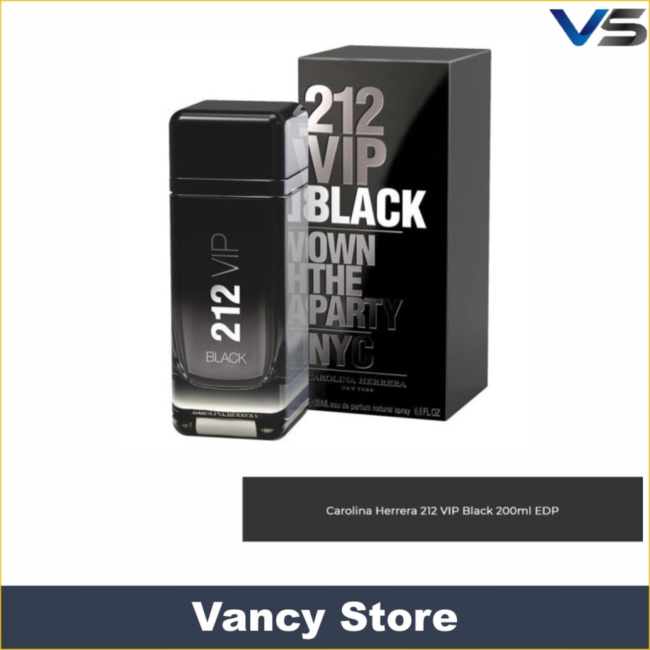 Parfum Original CH 212 VIP Black Men 200ml EDP